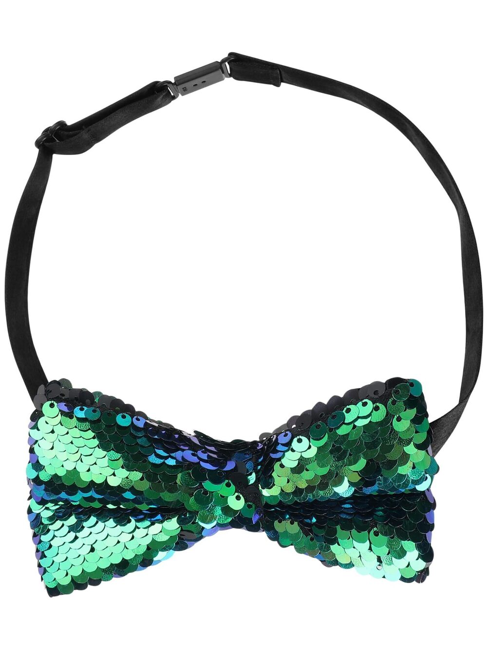 7592 Sequin Sparkly Shiny Bowties Reversible Two-Color Pre-tied Bow Ties